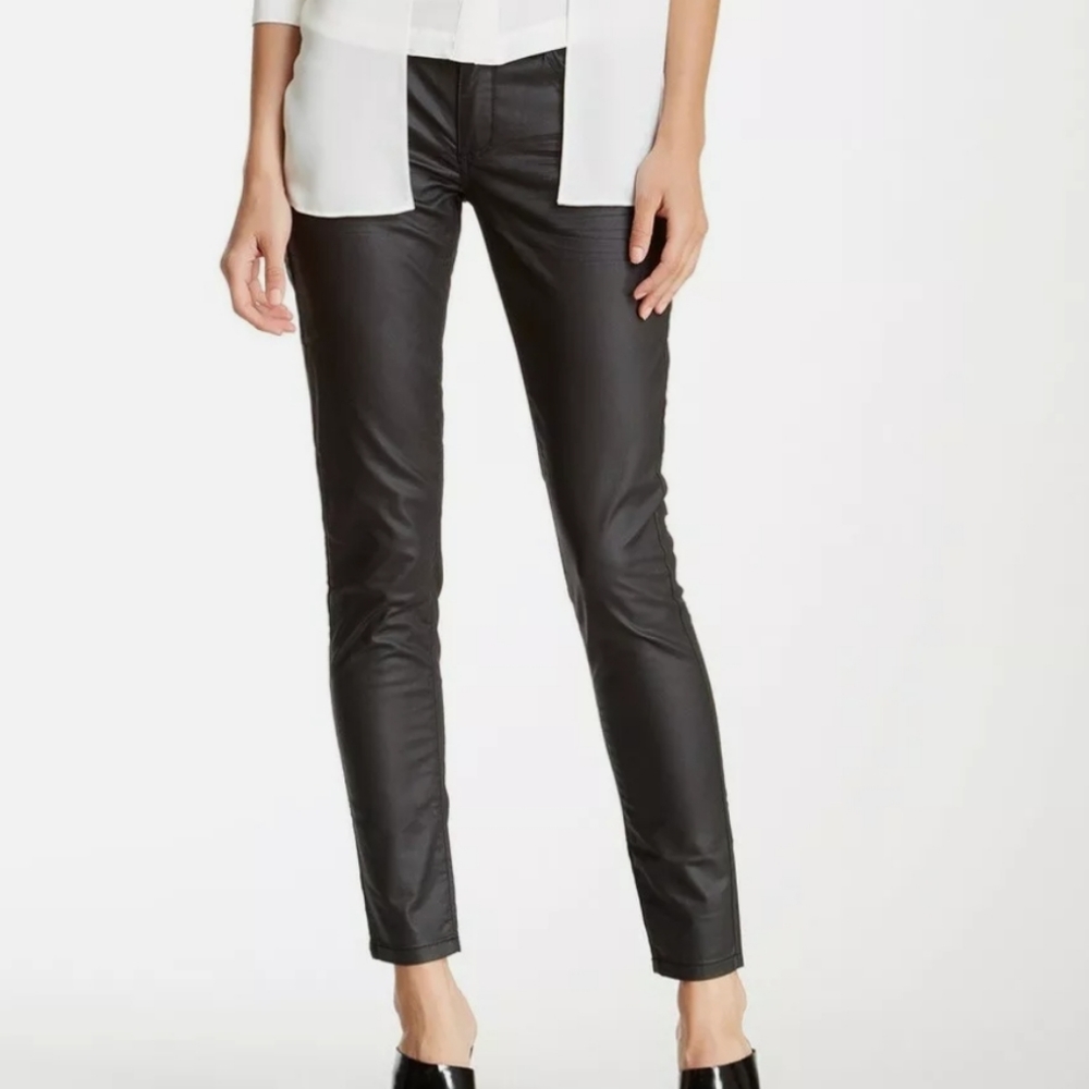 Bcbgeneration Jasper Faux Leather Skinny Jeans